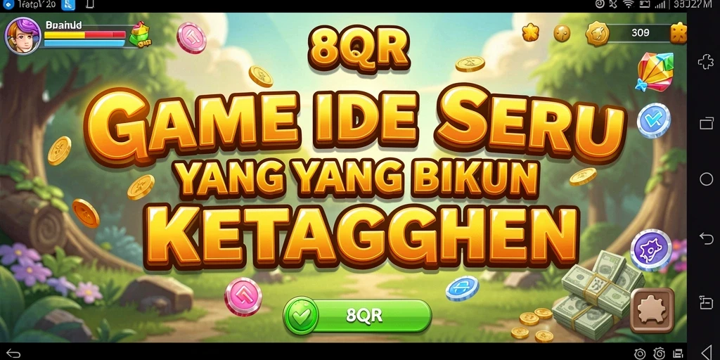Tampilan permainan 8QR dengan gameplay Idle yang menarik.