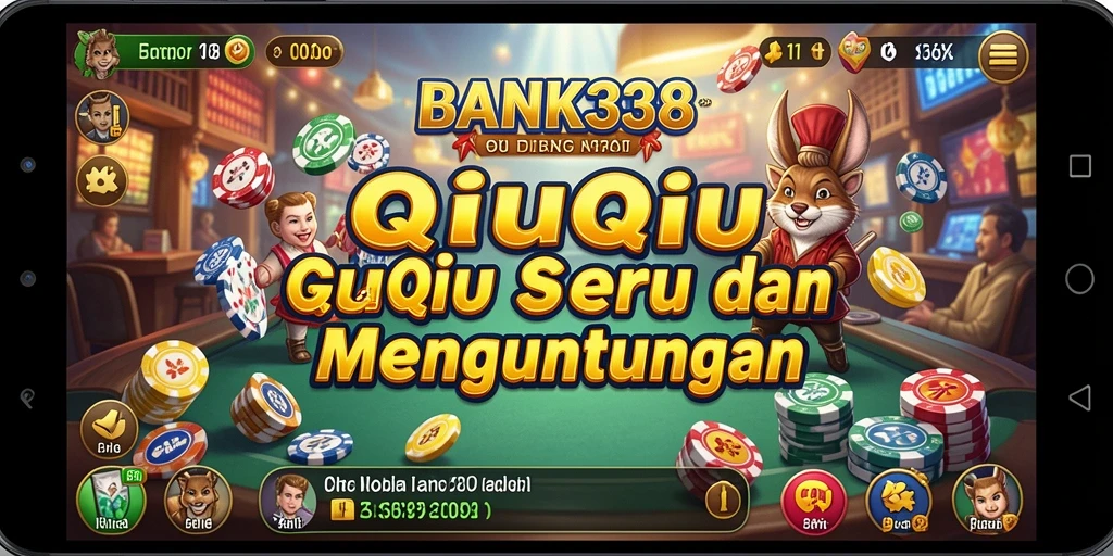 Screenshot BANK338 menampilkan keseruan gameplay QiuQiu yang menantang.