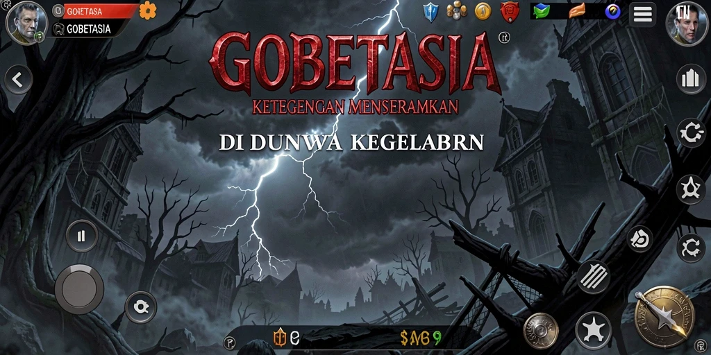 Gameplay GOBETASIA yang penuh ketegangan di dunia kegelapan.