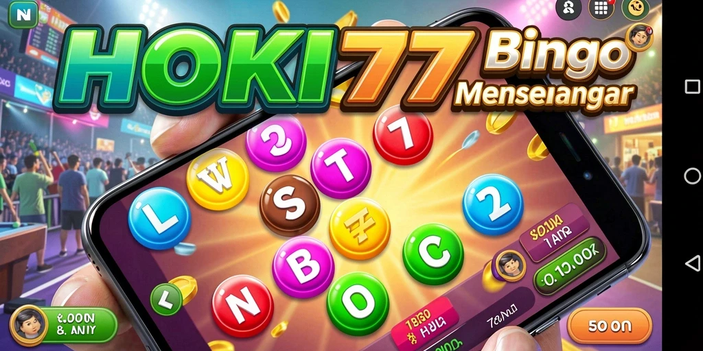 Tampilan gameplay HOKI777 yang penuh warna dan interaktif.