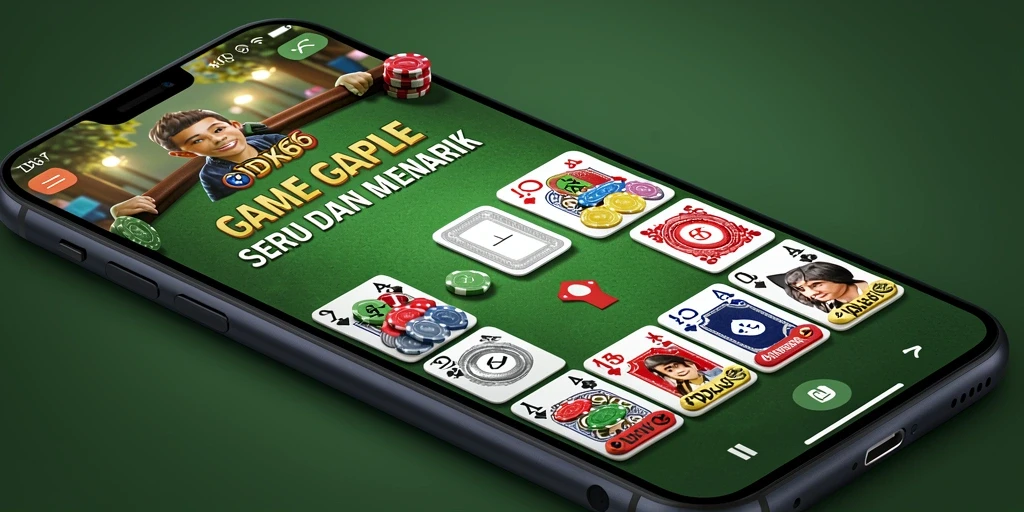 Tampilan gameplay Gaple yang menarik dan interaktif di IDX66.
