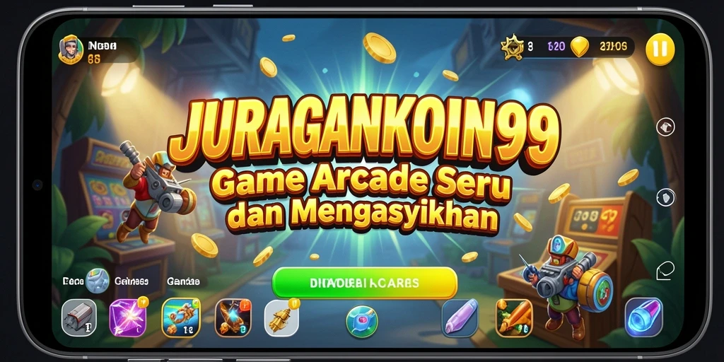 Screenshot gameplay <strong>JURAGANKOIN99</strong> menampilkan aksi mendebarkan dari permainan arcade.