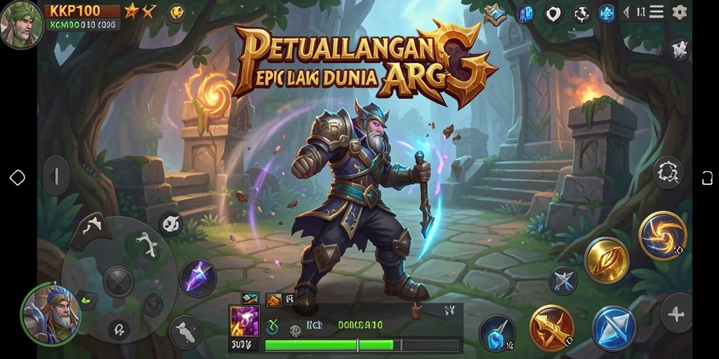 Tampilan gameplay KPK100 yang memukau dalam pertempuran ARPG.