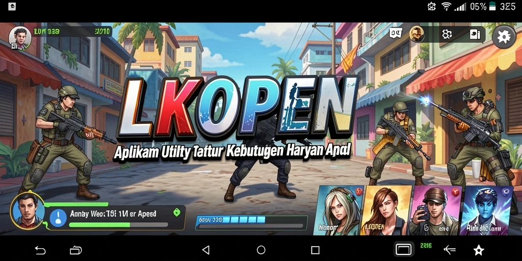 Tampilan antarmuka LKOPEN yang sederhana dan efisien.