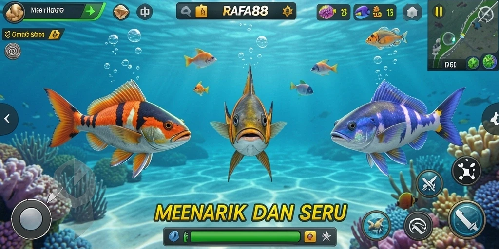 Gameplay menarik dari RAFA88 dengan aksi tembak ikan.