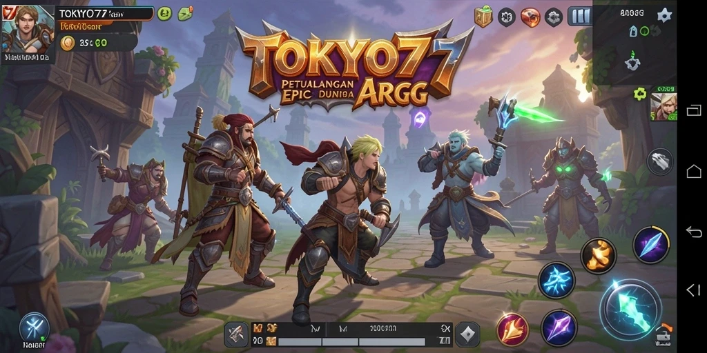 Gameplay seru dan mendebarkan di dunia TOKYO77.